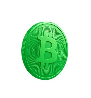Crypto market analytics data visualization floating card
